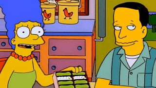 Marge and John in the episode "Homer's Phobia"